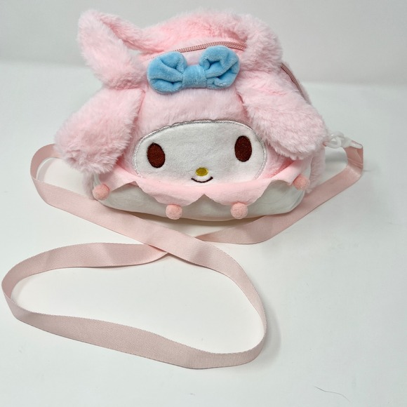 Sanrio Handbags - Sanrio My Melody Pink Plush Crossbody Bag Kawaii Faux Fur Character‎ Purse